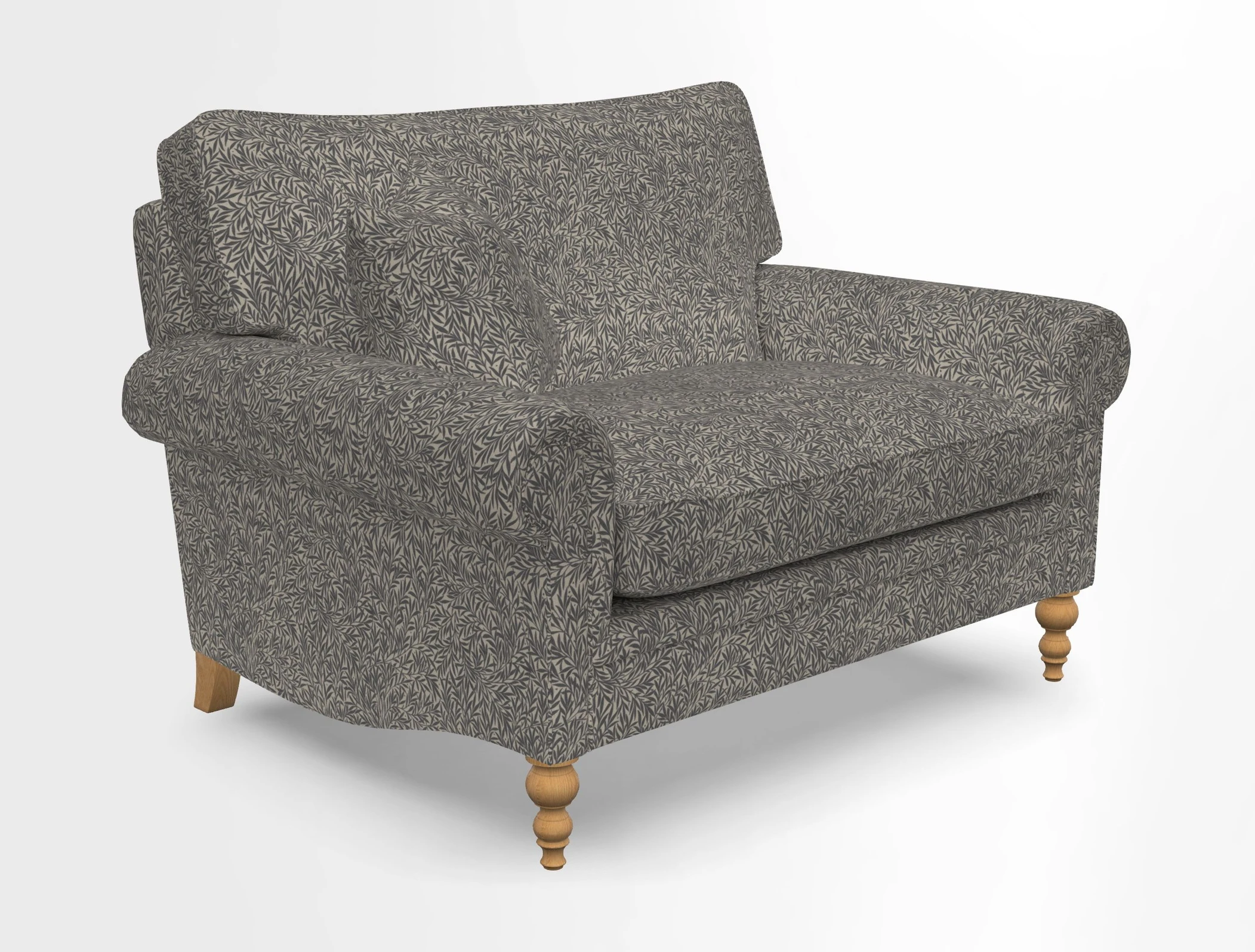 Aldingbourne 3 seater sofa in Grain Sack Stripe Linen Red