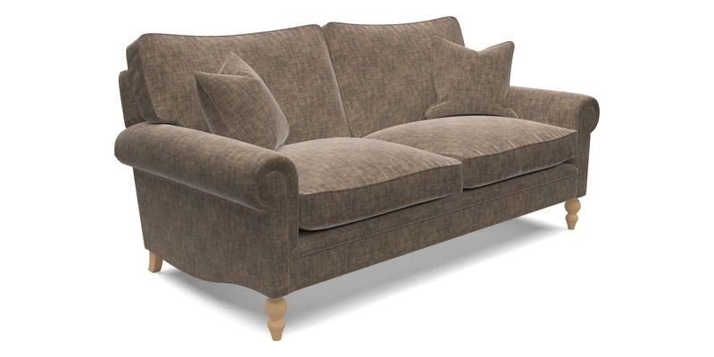 Aldingbourne 4 Seater Sofa in RHS Etta's Bouquet Alba Truffle