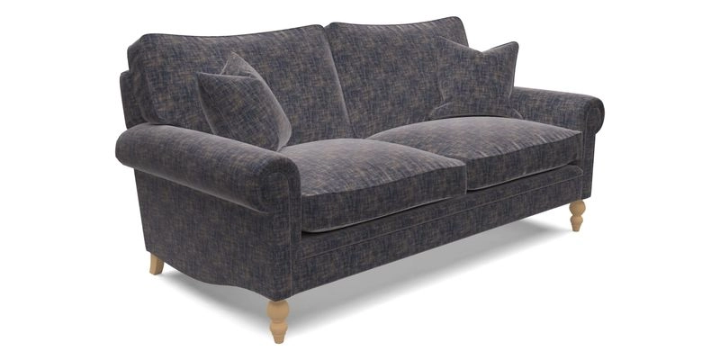 Aldingbourne 4 Seater Sofa in RHS Etta's Bouquet Alba Truffle