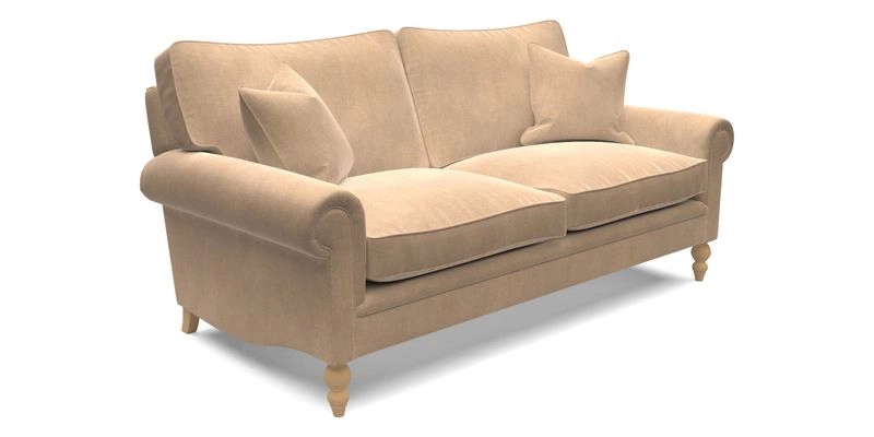 Aldingbourne 4 Seater Sofa in RHS Etta's Bouquet Alba Truffle