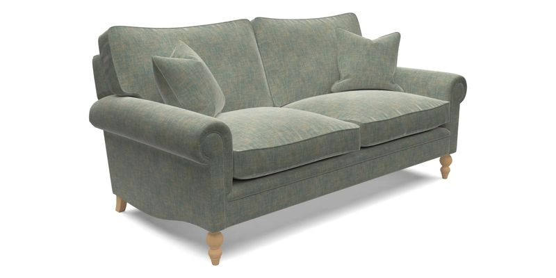 Aldingbourne 4 Seater Sofa in RHS Etta's Bouquet Alba Truffle
