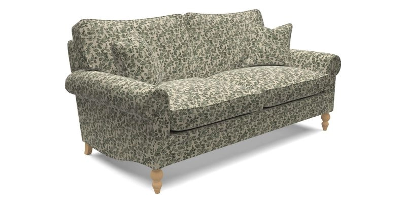 Aldingbourne 3 seater sofa in Grain Sack Stripe Linen Red