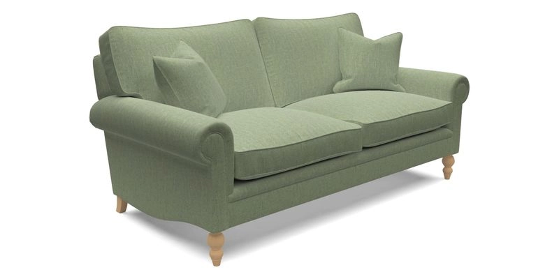 Aldingbourne 4 Seater Sofa in RHS Etta's Bouquet Alba Truffle