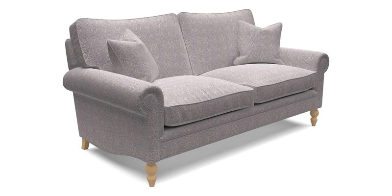 Aldingbourne 4 Seater Sofa in RHS Etta's Bouquet Alba Truffle