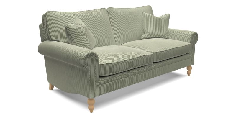 Aldingbourne 4 Seater Sofa in RHS Etta's Bouquet Alba Truffle