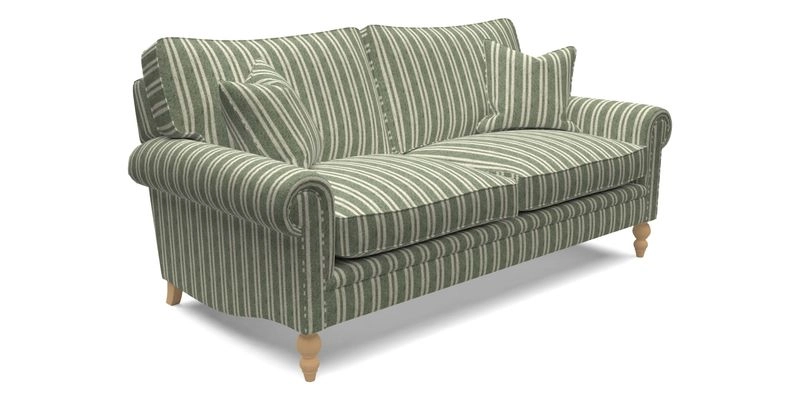Aldingbourne 4 Seater Sofa in RHS Etta's Bouquet Alba Truffle