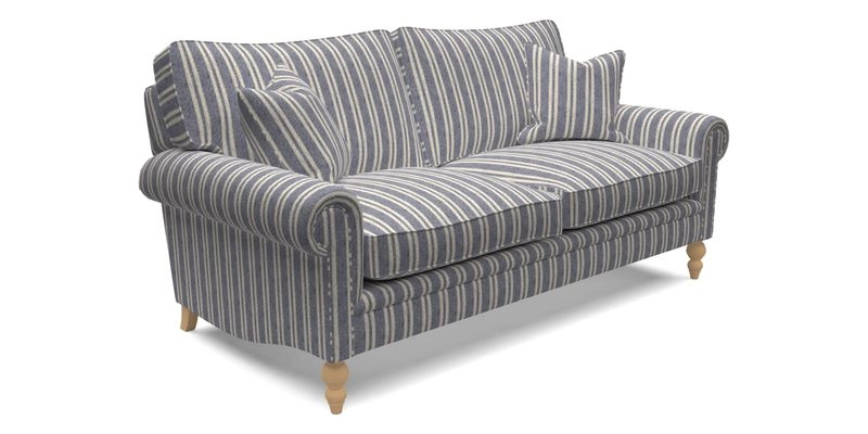 Aldingbourne 4 Seater Sofa in RHS Etta's Bouquet Alba Truffle
