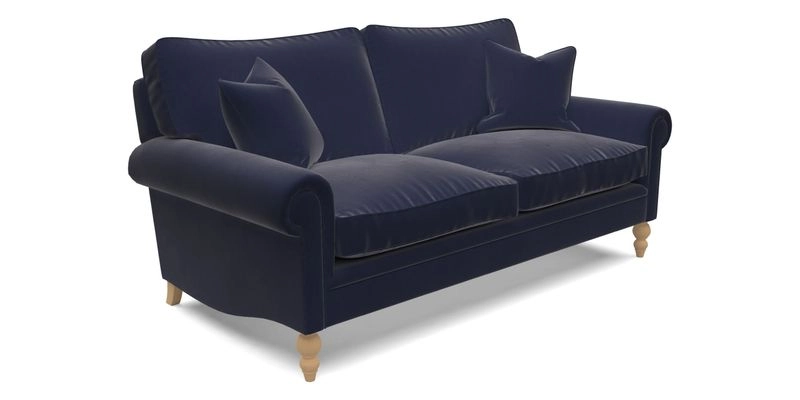 Aldingbourne 4 Seater Sofa in RHS Etta's Bouquet Alba Truffle