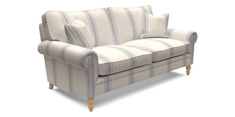 Aldingbourne 4 Seater Sofa in RHS Etta's Bouquet Alba Truffle