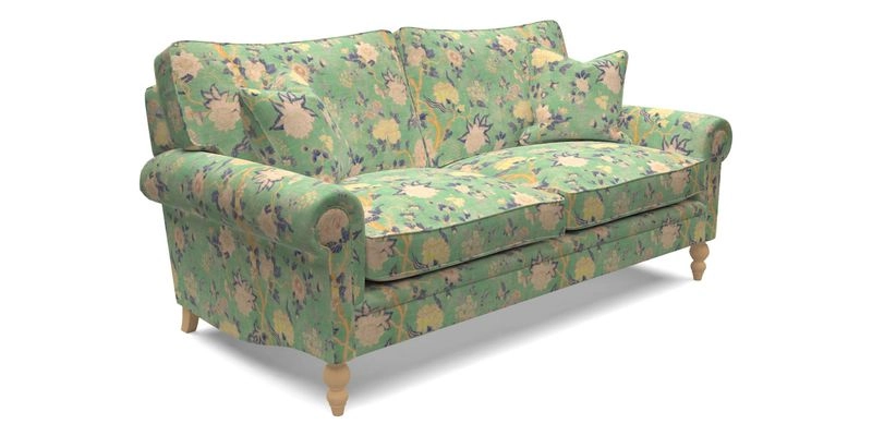 Aldingbourne 4 Seater Sofa in RHS Etta's Bouquet Alba Truffle