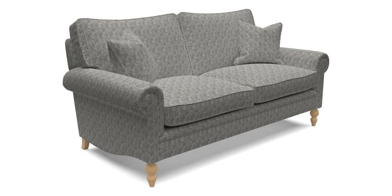 Aldingbourne 4 Seater Sofa in RHS Etta's Bouquet Alba Truffle