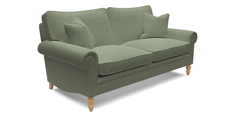 Aldingbourne 4 Seater Sofa in RHS Etta's Bouquet Alba Truffle