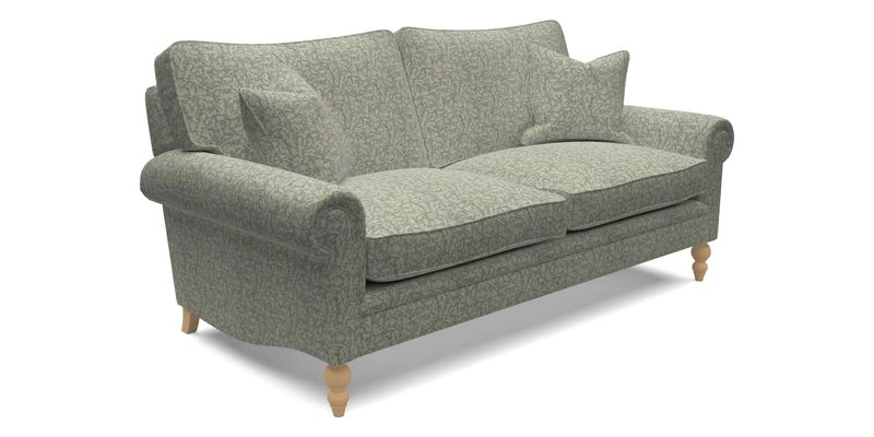 Aldingbourne 4 Seater Sofa in RHS Etta's Bouquet Alba Truffle