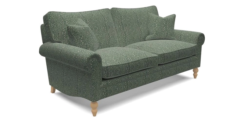 Aldingbourne 4 Seater Sofa in RHS Etta's Bouquet Alba Truffle