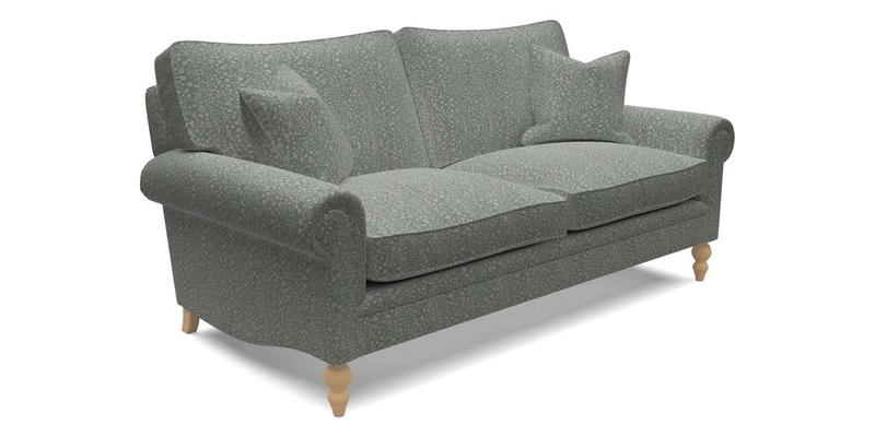 Aldingbourne 4 Seater Sofa in RHS Etta's Bouquet Alba Truffle