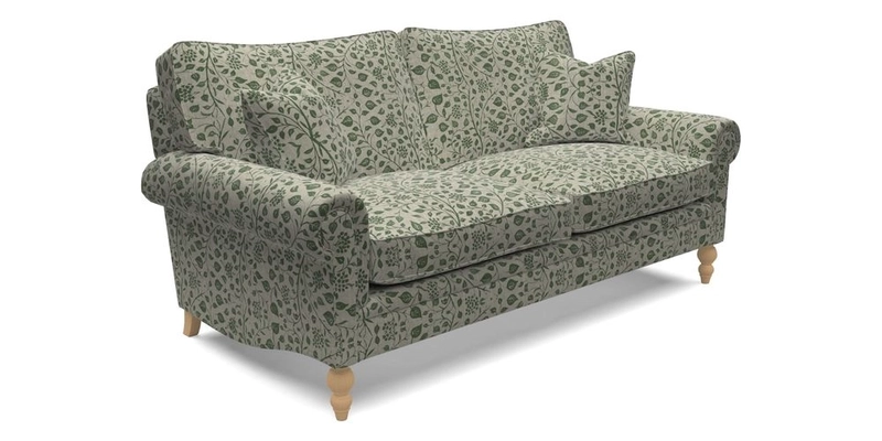 Aldingbourne 4 Seater Sofa in RHS Etta's Bouquet Alba Truffle