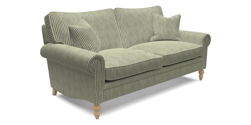 Aldingbourne 4 Seater Sofa in RHS Etta's Bouquet Alba Truffle