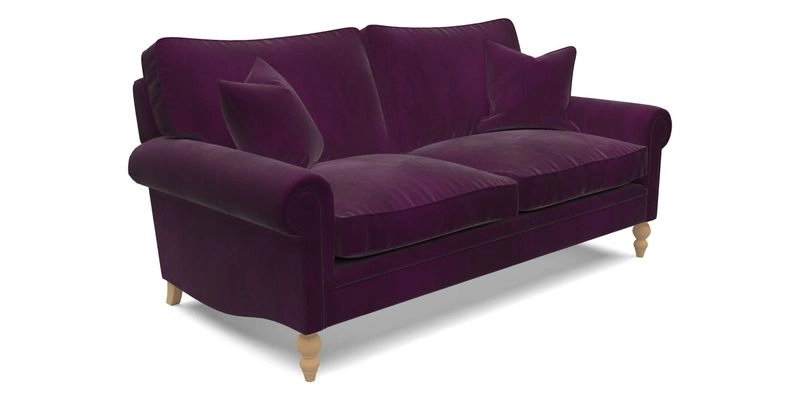 Aldingbourne 4 Seater Sofa in RHS Etta's Bouquet Alba Truffle