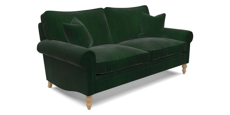 Aldingbourne 4 Seater Sofa in RHS Etta's Bouquet Alba Truffle