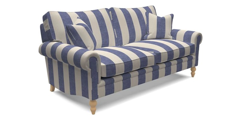 Aldingbourne 4 Seater Sofa in RHS Etta's Bouquet Alba Truffle