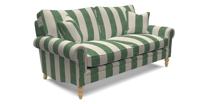 Aldingbourne 4 Seater Sofa in RHS Etta's Bouquet Alba Truffle