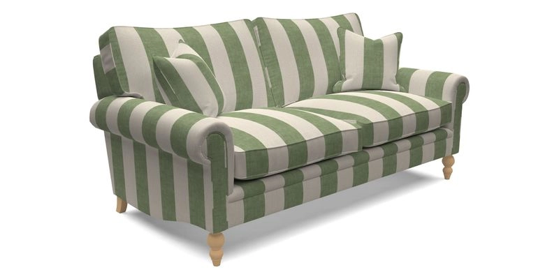 Aldingbourne 4 Seater Sofa in RHS Etta's Bouquet Alba Truffle