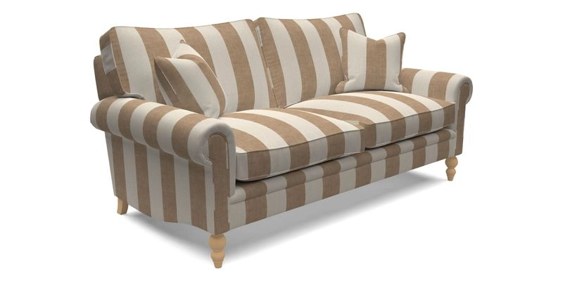 Aldingbourne 4 Seater Sofa in RHS Etta's Bouquet Alba Truffle