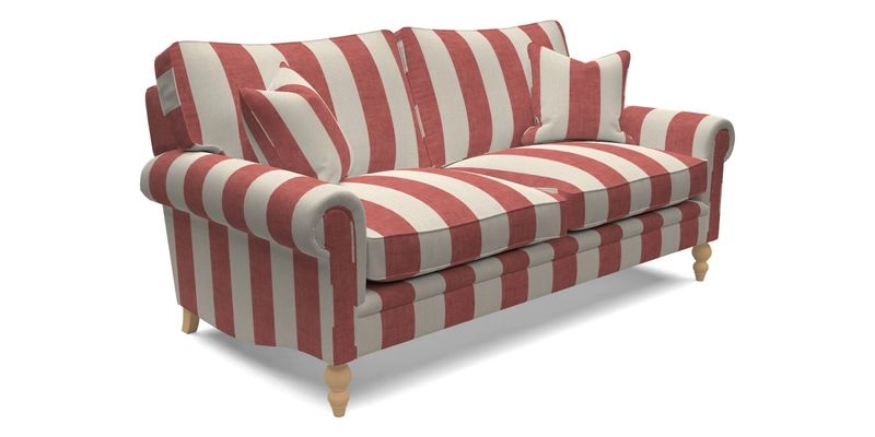 Aldingbourne 4 Seater Sofa in RHS Etta's Bouquet Alba Truffle