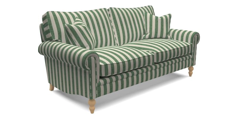 Aldingbourne 4 Seater Sofa in RHS Etta's Bouquet Alba Truffle