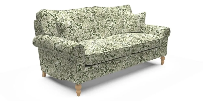 Aldingbourne 4 Seater Sofa in RHS Etta's Bouquet Alba Truffle