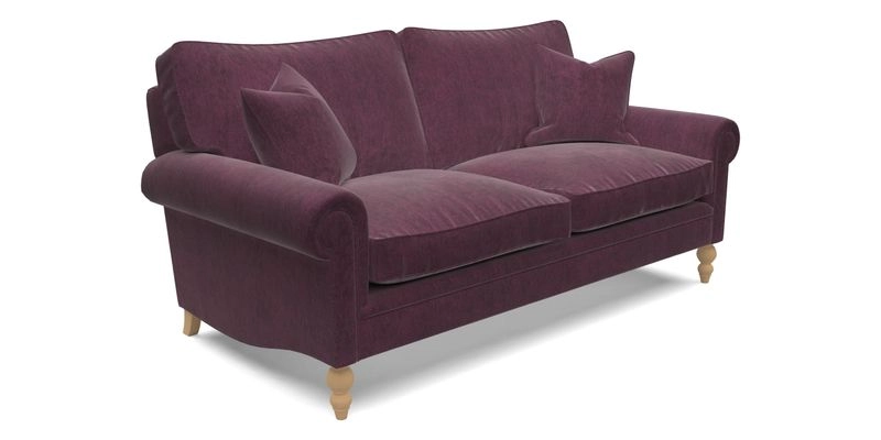 Aldingbourne 4 Seater Sofa in RHS Etta's Bouquet Alba Truffle