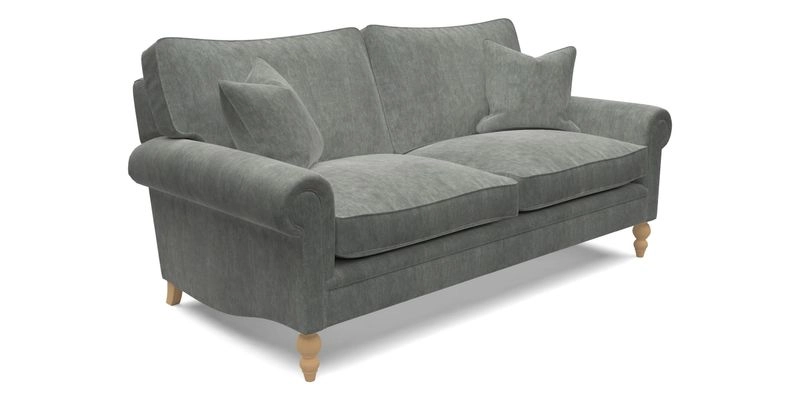Aldingbourne 4 Seater Sofa in RHS Etta's Bouquet Alba Truffle