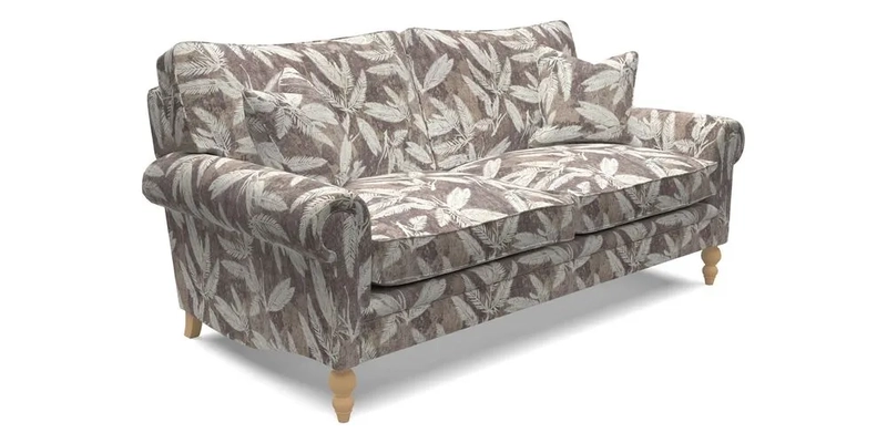 Aldingbourne 4 Seater Sofa in RHS Etta's Bouquet Alba Truffle