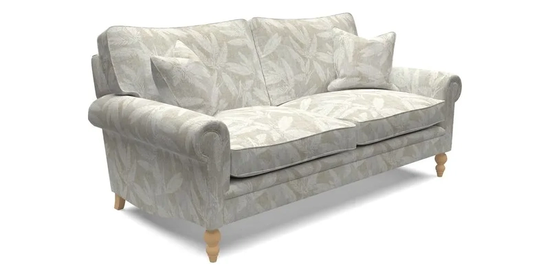 Aldingbourne 4 Seater Sofa in RHS Etta's Bouquet Alba Truffle