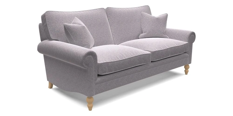 Aldingbourne 4 Seater Sofa in RHS Etta's Bouquet Alba Truffle