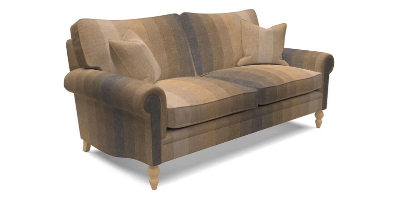Aldingbourne 4 Seater Sofa in RHS Etta's Bouquet Alba Truffle