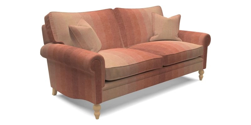 Aldingbourne 4 Seater Sofa in RHS Etta's Bouquet Alba Truffle