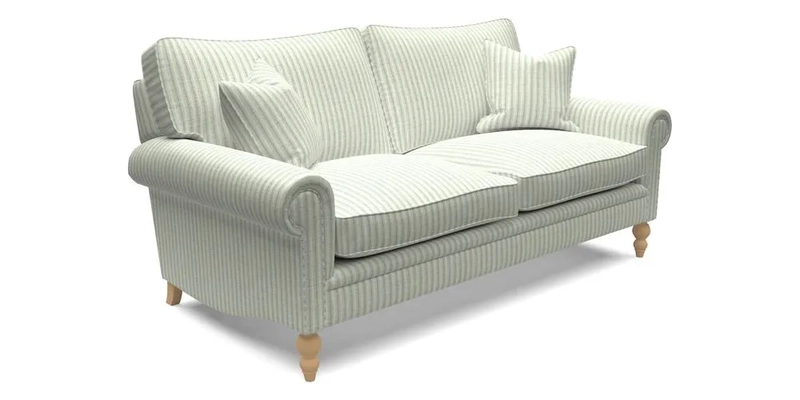 Aldingbourne 4 Seater Sofa in RHS Etta's Bouquet Alba Truffle
