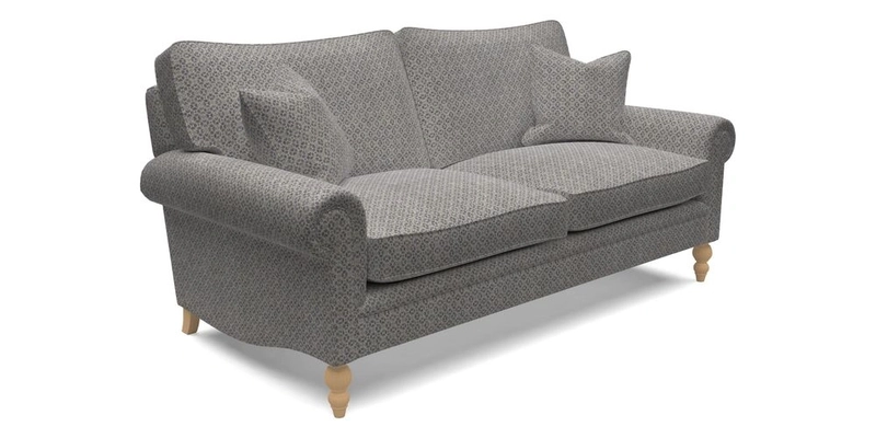 Aldingbourne 4 Seater Sofa in RHS Etta's Bouquet Alba Truffle
