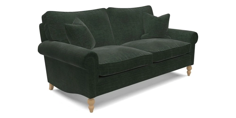 Aldingbourne 4 Seater Sofa in RHS Etta's Bouquet Alba Truffle