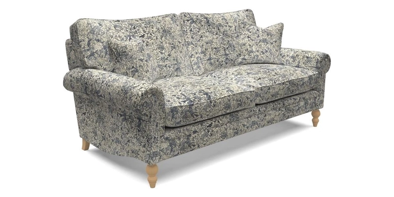 Aldingbourne 4 Seater Sofa in RHS Etta's Bouquet Alba Truffle