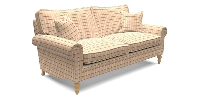 Aldingbourne 4 Seater Sofa in RHS Etta's Bouquet Alba Truffle