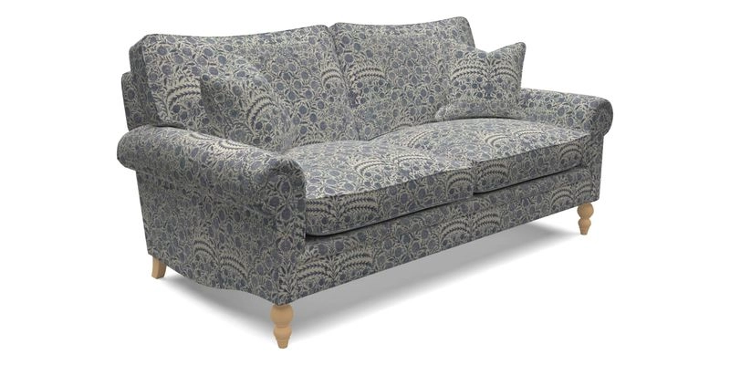 Aldingbourne 4 Seater Sofa in RHS Etta's Bouquet Alba Truffle
