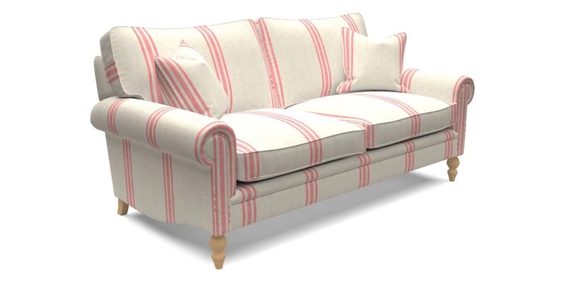 Aldingbourne 4 Seater Sofa in RHS Etta's Bouquet Alba Truffle