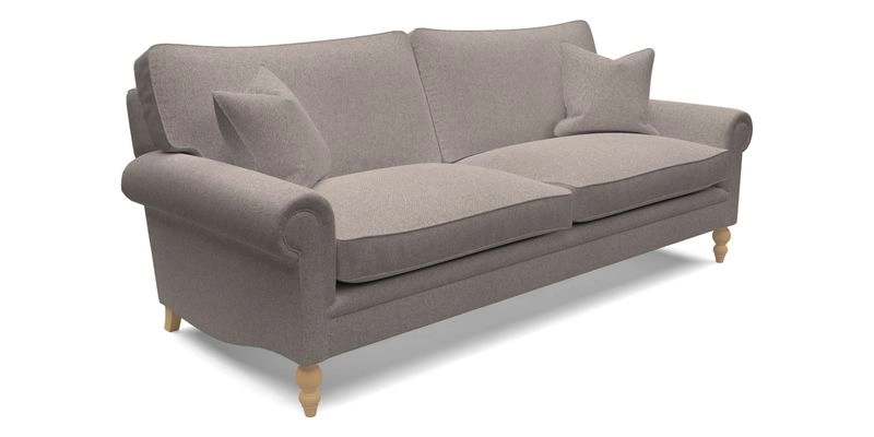 Aldingbourne 4 Seater Sofa in RHS Etta's Bouquet Alba Truffle