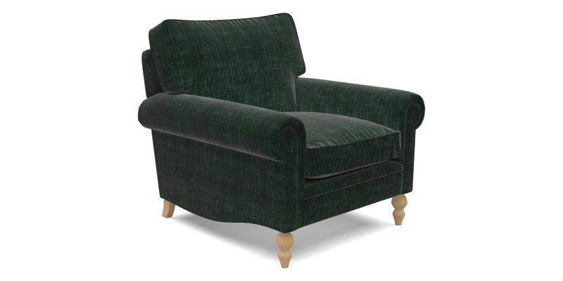 Aldingbourne Chair in Grain Sack Stripe Linen Red