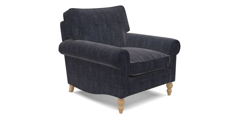 Aldingbourne Chair in Grain Sack Stripe Linen Red