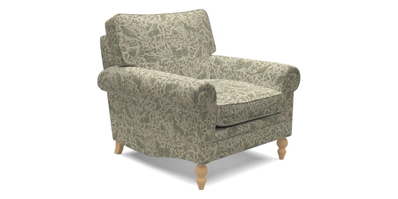 Aldingbourne Chair in Grain Sack Stripe Linen Red