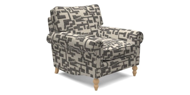 Aldingbourne Chair in Grain Sack Stripe Linen Red