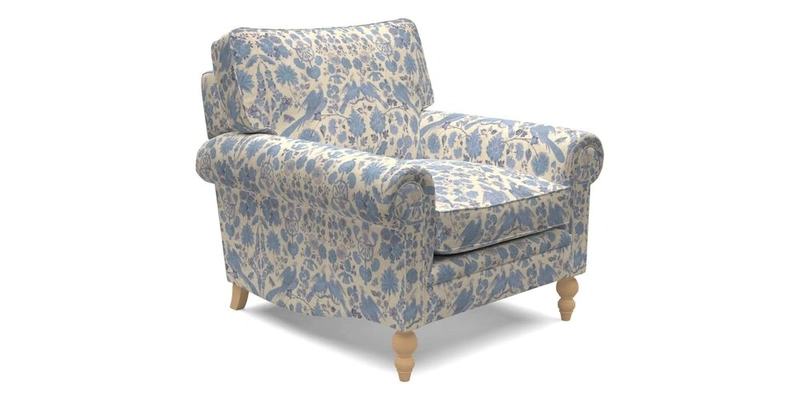 Aldingbourne Chair in Grain Sack Stripe Linen Red